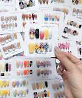 Lot de 10 faux ongles en acrylique faits main, design stiletto français, couvrance totale, pose facile, logo personnalisé, emballage sur mesure