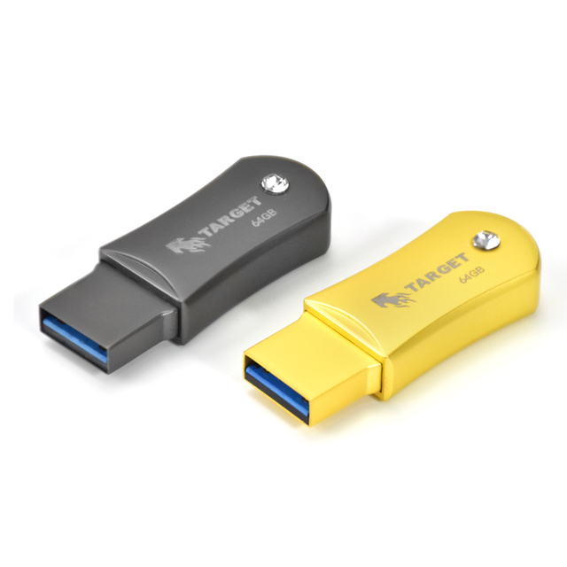 Target High Speed High Quality USB 3.0 Flash Drive 100MB/s 32GB 64GB 128GB Capacity Metal Material New & Lightweight at 8g