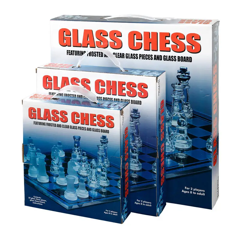 Yüksek kalite 20*20cm buzlu satranç seti kristal satranç katı kristal uluslararası cam satranç oyunu farklı boyutları mevcut