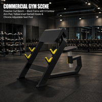 Chaise romaine en métal durable pour la plaque d'entraînement de force chargée 45 banc de sport d'exercice de dos d'extension pour l'usage à la maison de gymnase