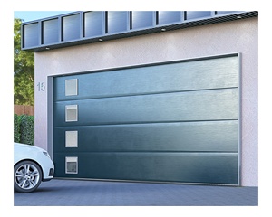 2025 Custom Craftsman Smooth Sectional Overhead Puertas de garaje corredizas <span class=keywords><strong>Puerta</strong></span> seccional de aluminio plano para casas residenciales - Product Image 6