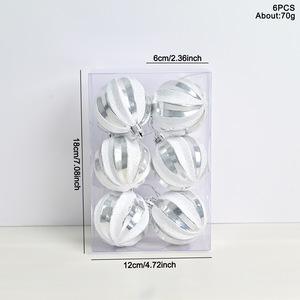 2025 Nueva BOLA DE Navidad brillante impermeable duradera de alta calidad con bola decorativa inastillable para Navidad - Product Image 6