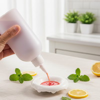 Bouteille de sauce en plastique portable facile à presser, anti-fuite, réutilisable, idéale pour la confiture, la moutarde, la sauce barbecue, parfaite pour les pique-niques et le camping