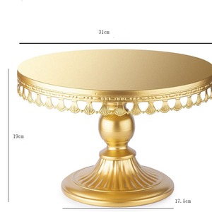 Dezun Shangpin Wrought Iron Cake Stand 24cm Antique European Style For <b>Wedding</b> Birthday Dessert Display - Product Image 4