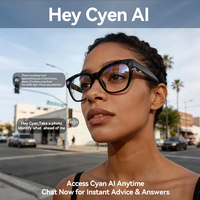 Lunettes Intelligentes IA avec Caméra HD 8MP, Assistant Vocal, Traduction en Temps Réel, Audio et Enregistrement Vidéo Open-Ear, Lunettes de Soleil Intelligentes