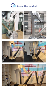 Cortina de Agua Decorativa para Jardín, Diseño Moderno, Fácil Instalación, 110-230V, para Uso en Exteriores, Acero Inoxidable, Modelo 2026 - Product Image 3