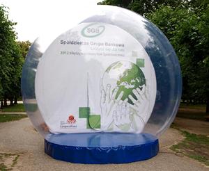 Quả Cầu Tuyết Bơm Hơi Khổng Lồ Trong Suốt Aero 5M Bóng Bong Bóng Quảng Cáo Bóng Tuyết Bơm Hơi Tùy Chỉnh Trang Trí Giáng Sinh - Product Image 6