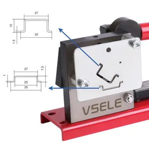 Multifunctional Din Rail Cutter With Ruler Easy Cut With Measure Gauge For 35X7.5mm 35x15mm Din Rail Cutter