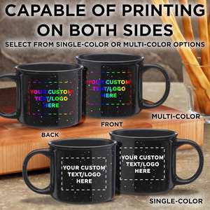Mug personnalisé - Tasses à café en céramique de 13 oz, Tazas Personalizadas avec texte ou logo, Cadeaux personnalisés Mugs - Product Image 6