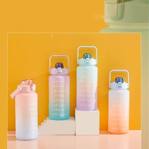 Bouteille d'eau de sport en plastique Tritan SK PC sans BPA, personnalisable avec logo, 64oz (2000ml) / 2 litres, pour la vente en gros - Product Image 4