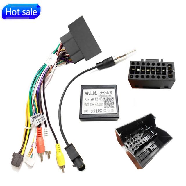 For Vw Wiring Harness Adapter CAN Bus Box 16 Pin Plug Connector Car Android Cable for VW Golf MK7 Jetta