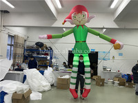 Costume gonflable d'éclairage de marionnette d'elfe gonflable de marche pour la représentation de défilé