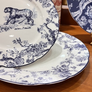 New Design European Style Luxury Bone China Plate Set Porcelain Dinner Set - Product Image 3