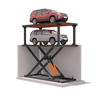 Plateforme élévatrice à ciseaux hydraulique fixe encastrée sur mesure pour entrepôt, idéale pour le levage de voitures de villa