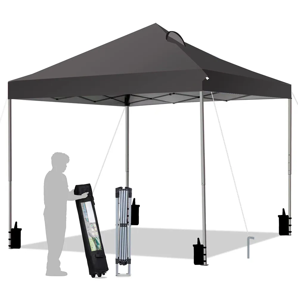 Outdoor-Messe Überdachung szelt, Patio Instant Sun Shelter, 8'x8 'Faltbare Messe Pavillon Baldachin Zelt