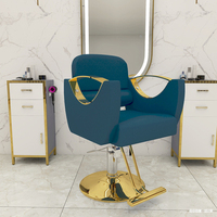 Nouveau Design Fauteuil Coiffeur Hydraulique Inclinable Vintage pour Salon de Coiffure et Barber Shop