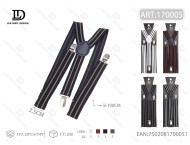 สายเอี๊ยมลายเส้นบาง กว้าง 2.5 ซม. หัวเข็มขัดเหล็ก สำหรับผู้ชาย ชุดทางการ - Product Image 3