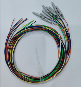Reusable DIN1.5mm 1.5m Socket Colorful <strong>EEG</strong> Cable Without Electrodes, Semi-finished <strong>EEG</strong> Cable - Product Image 2