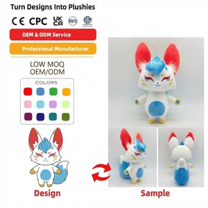 Peluches personnalisées avec logo, fabricant de jouets en peluche, ours sorcière rose et turquoise personnalisé avec ailes de chauve-souris, faible MOQ, OEM ODM, poupée en peluche animale - Product Image 4