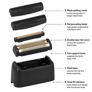 Cabezal de Repuesto para Afeitadora <span class=keywords><strong>Babyliss</strong></span> <span class=keywords><strong>PRO</strong></span> FXRF2, Maquinilla de Afeitar Eléctrica Profesional, Recargable por USB, Cuchilla Única, Batería de Iones de Litio - Product Image 4