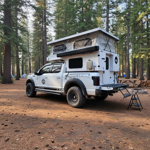 Camper Truck Pop-up Tout-Terrain, Remorque de <span class=keywords><strong>Camping</strong></span> Moderne et Mobile 4x4 <span class=keywords><strong>en</strong></span> Fibre de Verre de Haute Qualité, <span class=keywords><strong>Caravane</strong></span> de Voyage - Product Image 1