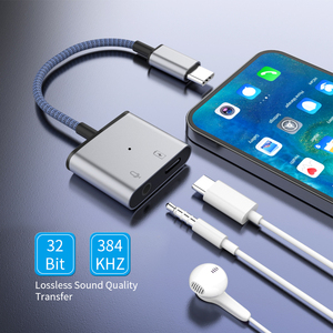 <span class=keywords><strong>Adaptateur</strong></span> 2 en 1 Usb c <span class=keywords><strong>vers</strong></span> prise casque 3.5mm <span class=keywords><strong>Adaptateur</strong></span> audio pour <span class=keywords><strong>écouteur</strong></span>s pour Iphone15/15pro Samsung - Product Image 4
