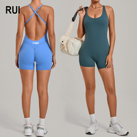 Combinaison de yoga personnalisée RUIQUWIN pour femmes, combinaison sans couture une pièce, taille haute, extensible dans quatre directions, respirante et légère