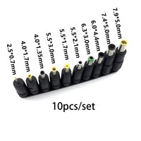 Prise universelle DC 5.5x2.1mm2.5mm, chargeur à tête DC, adaptateur d'alimentation pour ordinateur portable, taille carrée 7.4x5.0mm
