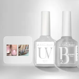 15ml B2 Remove White Oil PH Bond Pre-treatment Gel UV Adhesive Functional Polish Gel Nail Salon Suppliers