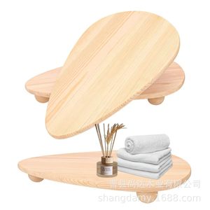Wooden scented candle tray stand, tall spherical <b>desktop</b> storage rack, entryway key holder, plant <b>desktop</b> <b>shelf</b> - Product Image 1
