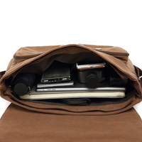 Tas Laptop Sekolah Multifungsi Desain Populer, Tas Selempang Kasual Kanvas untuk Perjalanan, Tas Messenger Pria