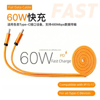 Direkt vom Hersteller: 60W Magnetisches Datenkabel, Geflochtenes Einziehbares Schnellladekabel, Kompatibel, Luxuriöses Orange
