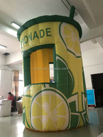 Stand de tente d'événement de support de concession de limonade gonflable de publicité gonflable commerciale pour la vente de boissons au citron