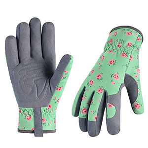 Vente chaude Guantes Jardineria De Jardin Floral Jardin Femmes Gants De Jardinage Daim <span class=keywords><strong>Cuir</strong></span> Daim pour Cour Rose Élagage - Product Image 1