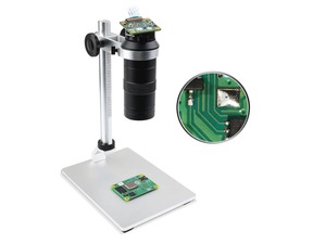 Objectif de microscope industriel Waveshare avec grossissement 100X, monture C/CS adaptée à la caméra Raspberry Pi HQ K809 - Product Image 6