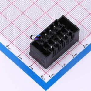DB2EVHBM-3.81-2*5P-BK Plug-in Terminal Block Through hole,P=3.81mm <b>Board</b>-to-<b>Board</b> / Socket - Closed Screw Fixing 2x5P 3.81mm - Product Image 2