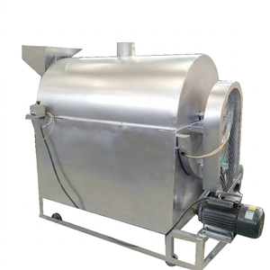Machine à torréfier les noix en acier inoxydable 150 kg/h, motorisée, pour l'industrie agroalimentaire, traitement des noix de cajou, des oignons et des graines de jujubes - Product Image 1