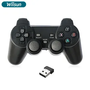 D אלחוטי Gamepad 2.4Ghz בקר משחק USB ג 'ויסטיק עבור PS2/PS3 וידאו קונסולת משחקים/אנדרואיד/טלוויזיה תיבה/טלפון