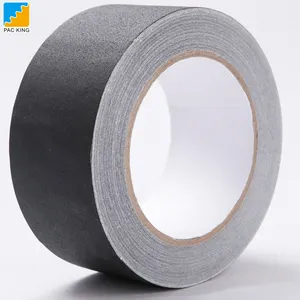 Finish Rubber 3" x 60 Yard 55 Meter Book Binding No Residue Gaff Black Pro Matte Cloth Gaffer Tape For Pro Photography