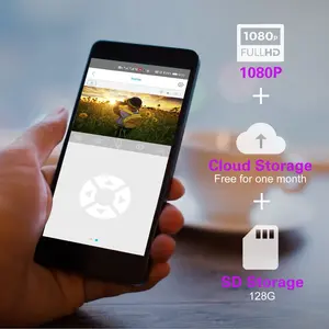 Caméra solaire moniteur 360 degrés panoramique téléphone portable extérieur HD interphone étanche pas d'<span class=keywords><strong>électricité</strong></span> <span class=keywords><strong>sans</strong></span> réseau - Product Image 5