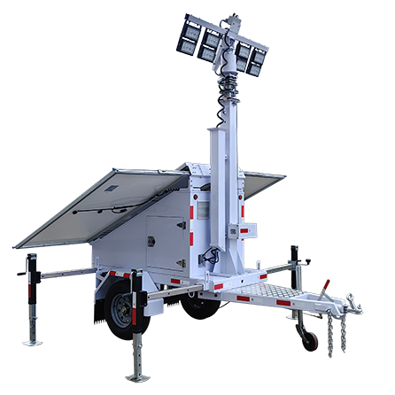 Solar Powered Mobile LED Lighthouse Tower