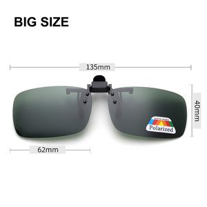 Gafas de sol polarizadas para conducción de automóviles, montura verde y gris con lentes Tac con clip, gafas para PC - Product Image 5