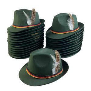 Chapeaux Fedora pour fête, étiquette personnalisée, <span class=keywords><strong>chapeau</strong></span> de bière pour adulte, <span class=keywords><strong>chapeau</strong></span> d'oktoberfest allemand - Product Image 1