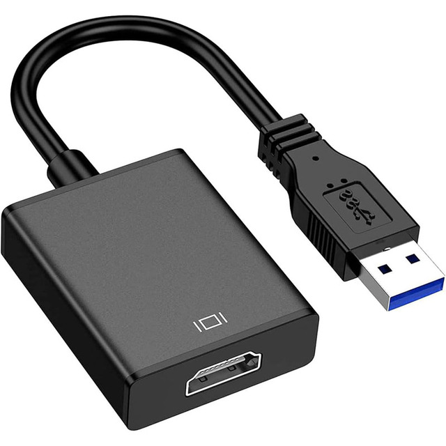 USB 3.0/2.0 1080P Full HD Multi-Display Video Audio Graphics Cable PVC Jacket USB HDTV Adapter for Multiple Monitors 5mm Outer