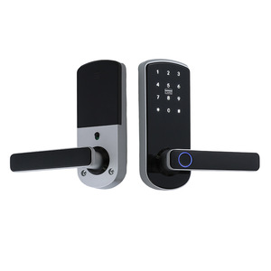 Wenxun Smart Door <b>Lock</b> A28-28 Silver Fingerprint Password <b>Lock</b> For Wooden Doors Apartments Hotels Rental Properties - Product Image 4