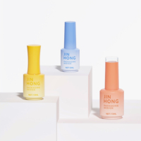Set Kemasan Cairan Pewarna Kuku 8ml 10ml 15ml Desain Warna Berkualitas Tinggi Botol Kaca Cat Kuku