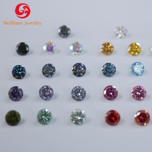 Venta al por mayor 6,5mm champán rojo a negro suelto a granel piedra preciosa Venta caliente moissanita diamante en varios colores - Product Image 5