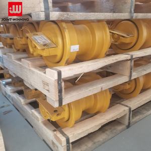 Rouleau de chenille D65 de qualité OEM, à simple bride, pour chenilles de bulldozer Komatsu, noir/jaune, en stock - Product Image 6