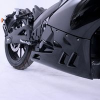 Electric Sportbike 3000W 72V Mid Drive Chain ABS Dual Disc Racing Motorcycle for Adults Gold Fork