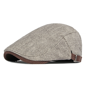 OEM/ODM Retro Phong Cách Beret <span class=keywords><strong>Hat</strong></span> Mùa Xuân Mùa Hè Tweed Bông Lót Gatsby <span class=keywords><strong>Hat</strong></span> Cho Nam Giới - Product Image 3